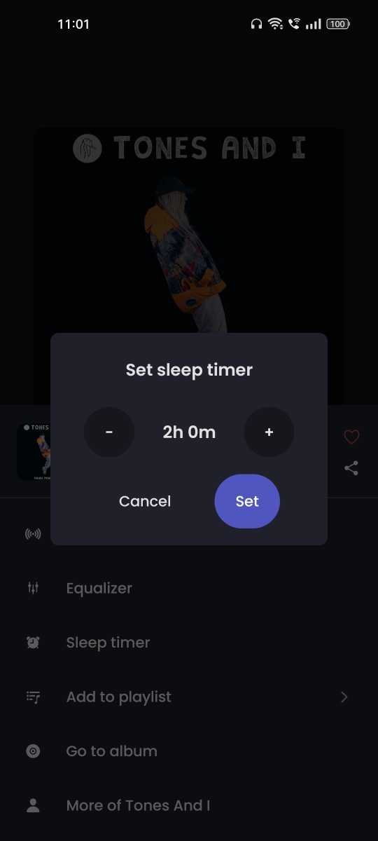 How to Set Sleep Timer in Vi Music App